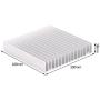 Aluminum Heat Sink Heatsink Module Cooler Fin for High Power Transistor Semiconductor Devices with 16 pcs fins 3.93''(L) x 3.93''(W) x 0.7''(H) /100mm(L) x 100mm(W) x 18mm(H)