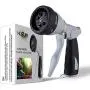 HOSUN Garden Hose Nozzle Water Hose Nozzle High Pressure Heavy Duty Metal Hose Spray Nozzle Hose Sprayer 7 Adjustable Spray Patterns Hand type for Cleaning , Watering garden ,Washing Cars HOSUN Garden Hose Nozzle Water Hose Nozzle High Pressure Heavy Duty Metal Hose Spray Nozzle Hose Sprayer 7 Adjustable Spray Patterns Hand type for Cleaning , Watering garden ,Washing Cars