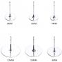 100 Pieces Stainless Steel Earrings Posts Flat Pad,100 Pieces Butterfly Earring Backs,100 Pieces Bullet Earring Backs,Total 300 Pieces (6mm)