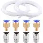 SIQUK 2 Pcs PTFE Teflon Tube (2M) 4 Pcs PC4-M6 Quick Fitting 4 Pcs PC4-M10 Straight Pneumatic Fitting Push to Connect for 3D Printer 1.75mm Filament SIQUK 2 Pcs PTFE Teflon Tube (2M) 4 Pcs PC4-M6 Quick Fitting 4 Pcs PC4-M10 Straight Pneumatic Fitting Push to Connect for 3D Printer 1.75mm Filament
