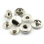 60 Sets 10mm Metal Snap Fasteners Press Stud Rounded Sewing Rivet Buttons Clothing Leather Craft DIY Poppers Silver