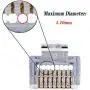 RJ45 Cat6 Cat5 Connector Gold Plated 8P8C Ethernet Pass Through Plug(100Pack) RJ45 Cat6 Cat5 Connector Gold Plated 8P8C Ethernet Pass Through Plug(100Pack)