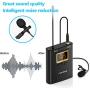 FULAIM WM300 Wireless Lavalier Microphone System, UHF 20-Channel Wireless Omni Lapel Microphone Compatible with iPhone, Android Phone, DSLR Camera for Video Recording, YouTube, Interview, Live, Vlog