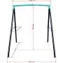 Swing Set - 70'' Swing Sets for Backyard, Sturdy Steel Frame for Up to 2 Children Saucer Swing with Frame Toddler Swing with Stand - All Weather