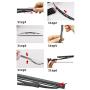 Metal Stents Wiper Strips Insert Rubber strip Blade Refill 8mm Soft 26'' 2pcs Styling Auto Car Vehicle