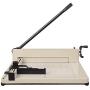 Yescom 400 A3 Sheet Capacity, 17'' Cutting Length Industrial Guillotine Paper Trimmer Cutter Stack Heavy Duty Steel Base