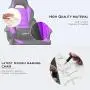 BOSSIN Racing Style Gaming Chair Office Computer Desk Chair with Footrest and Headrest, Ergonomic Design, Large Size High-Back E-Sports Chair, PU Leather Swivel Chair Sillas Gaming (Purple) BOSSIN Racing Style Gaming Chair Office Computer Desk Chair with Footrest and Headrest, Ergonomic Design, Large Size High-Back E-Sports Chair, PU Leather Swivel Chair Sillas Gaming (Purple)