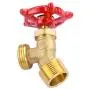 Litorange Solid Brass Backyard 65 Degree Elbow Stop Valve Hose Bibb Solder NPT 3/4'' Male Thread to MHT 3/4'' Inch Male Threaded Garden Hose Connector Adapter Water Shut-Off Valve Faucet