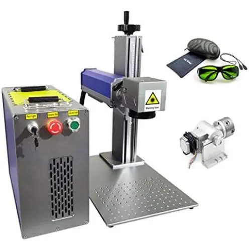 50Watt Fiber Laser Engraving Machine, Max Raycus Fiber Laser Engraver for Metal, Jewerly, Carbon Steel and Nonmetal Etching, Rotary included MCWlaser 50Watt Fiber Laser Engraving Machine, Max Raycus Fiber Laser Engraver for Metal, Jewerly, Carbon Steel and Nonmetal Etching, Rotary included MCWlaser