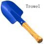 Annymall Garden Tools 3-Piece Set, 8'' Metal with Sturdy Wooden Handle Safe Gardening Tools Trowel, Rake & Shovel for Women, Men, Teens Beach Sandbox Toy