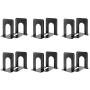 MaxGear Book Ends Universal Premium Bookends for Shelves, Non-Skid Bookend, Heavy Duty Metal Book End, Book Stopper for Books/Movies/CDs/Video Games, 6 x 4.6 x 6 in, Black (6 Pairs/12 Pieces, Large) MaxGear Book Ends Universal Premium Bookends for Shelves, Non-Skid Bookend, Heavy Duty Metal Book End, Book Stopper for Books/Movies/CDs/Video Games, 6 x 4.6 x 6 in, Black (6 Pairs/12 Pieces, Large)