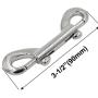 DGOL 5pcs Strong Heavy Double Ended Lobster Clasp Snap Hook Zinc Alloy Bolt Snaps Fastener Clip Length 3-1/2 inch