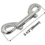 DGOL 5pcs Strong Heavy Double Ended Lobster Clasp Snap Hook Zinc Alloy Bolt Snaps Fastener Clip Length 3-1/2 inch