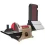 BUCKTOOL BD4801 Bench Belt Sander 4 in. x 36 in. Belt and 8 in. Disc Sander with 3/4HP Direct-drive Motor BUCKTOOL BD4801 Bench Belt Sander 4 in. x 36 in. Belt and 8 in. Disc Sander with 3/4HP Direct-drive Motor