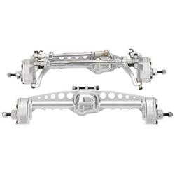 Ky-RC Metal Front and Rear Portal Axles for 1/10 RC Crawler Car Axial SCX10 III Axle Upgrade Part (Silvery)