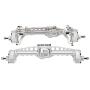 Ky-RC Metal Front and Rear Portal Axles for 1/10 RC Crawler Car Axial SCX10 III Axle Upgrade Part (Silvery)