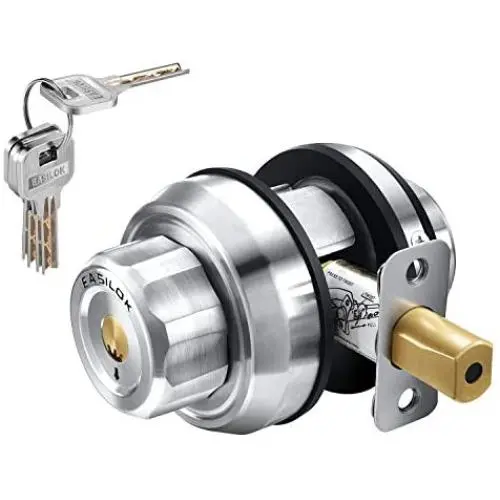 keyless Twist to Lock deadbolt Lock Easily,Single-Lock,New Lathe Finish After 304 Stainless Steel Casting Front Door Lock, shed Lock,Single Cylinder Deadbolt and Door Knob with Keyless Locking Design keyless Twist to Lock deadbolt Lock Easily,Single-Lock,New Lathe Finish After 304 Stainless Steel Casting Front Door Lock, shed Lock,Single Cylinder Deadbolt and Door Knob with Keyless Locking Design