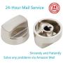 811195 805328 KIP5D44 5D44 B002MFNQ34 Pro Ventilation Hood Knob Replacement Part Fit 56 Models for Sub-Zero Wolf in Silver Color by Reyhoar (2 Pack)