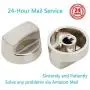 811195 805328 KIP5D44 5D44 B002MFNQ34 Pro Ventilation Hood Knob Replacement Part Fit 56 Models for Sub-Zero Wolf in Silver Color by Reyhoar (2 Pack)