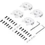 Owoda 4pcs/Set CNC Metal Motor Protect Mount Base Quick Release Reinforcement Plates Anti-Crack Kit for DJI Phantom 2 3 Series Drones (Silver) Owoda 4pcs/Set CNC Metal Motor Protect Mount Base Quick Release Reinforcement Plates Anti-Crack Kit for DJI Phantom 2 3 Series Drones (Silver)