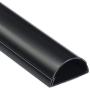 D-Line TV Cable Raceway On-Wall Cord Cover Black | 39 Inch Large Channel to Hide and Conceal Cords, Cables, or Wires | Cable Management | 2” (W) x 1” (H)