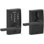 Schlage Touch Century Lock With Latitude Lever (Matte Black) FE695 CEN 622 LAT