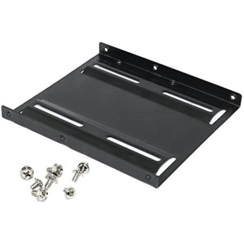 2.5'' to 3.5'' Bay SSD HDD Notebook Hard Disk Drive Metal Black Mounting Bracket Adapter Tray Kit