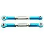2PCS ShareGoo RC Front Rear Metal Steering Servo Link 70-90mm Adjustable Turnbuckles Camber Linkage Rod Ends for Traxxas Slash 4x4 5807 Stampede HQ727 1/10 RC Car Upgraded Parts,Blue