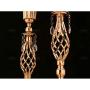 Set of 2 Tall Metal Wedding Centerpieces for Reception Tables, Gold Flower Vase Stand, Base Decortion for Party, Events, Birthday, Celebration Ceremonies (Gold, 23.2in)