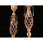 Set of 2 Tall Metal Wedding Centerpieces for Reception Tables, Gold Flower Vase Stand, Base Decortion for Party, Events, Birthday, Celebration Ceremonies (Gold, 23.2in)