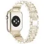 Mosonio Compatible with Apple Watch Band 38mm 40mm 42mm 44mm with Case Women, Jewelry Replacement Metal Wristband Strap with 2 Pack Bling PC Protective Cover for iWatch Series 6/5/4/3/2/1(Champagne) Mosonio Compatible with Apple Watch Band 38mm 40mm 42mm 44mm with Case Women, Jewelry Replacement Metal Wristband Strap with 2 Pack Bling PC Protective Cover for iWatch Series 6/5/4/3/2/1(Champagne)