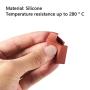 3D Printer Heater Block Silicone Cover, Aokin MK7 MK8 MK9 Silicone Sock for MK7/8/9 3D Printer Hotend Extruder, Creality CR-10, S4, S5, Ender 3, Anet A8, Brown, 3 Pcs