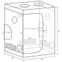MARS HYDRO Grow Tent 5x5 1680D Canvas Reflective Mylar Grow Tents with Removable Floor Tray for Indoor Hydroponic Plant Growing Room 60''x60''x80'' for TS3000/2xTSL2000