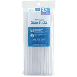 Adtech Crystal Clear Hot Glue Gun Sticks (220-11ZIP24) – Full Size Hot Glue Sticks. All-purpose glue sticks for crafting, scrapbooking & more. 10” long .44” Diameter. 24 Sticks., Clear