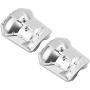 RC Car Axle Housing, 2 Pcs Metal Axle Housing Cover Front Rear Axles for Traxxas TRX4 1/10 RC Crawler Car RC Model Parts Accessories(Silver)