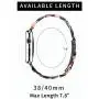 Caunedy Compatible with Apple Watch Bands 38mm/40mm for Women/Man, Light and Waterproof Fashion Replacement Resin Band with Stainless Steel Buckle for Series iWatch 6/5/4/3/2/1/SE (Black Rose, 38/40mm)