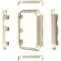 Leotop Compatible with Apple Watch Case 38mm, Metal Bumper Protective Cover Frame Accessories Women Girl Bling Shiny Crystal Rhinestone Diamond Compatible iWatch Series 3/2/1(Diamond Gold, 38mm)