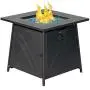 BALI OUTDOORS Gas Fire Pit Table, 28 inch 50,000 BTU Square Outdoor Propane Fire Pit Table with Lid and Blue Fire Glass BALI OUTDOORS Gas Fire Pit Table, 28 inch 50,000 BTU Square Outdoor Propane Fire Pit Table with Lid and Blue Fire Glass