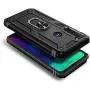 E-Began Case for Motorola Moto G Stylus (2020) with Tempered Glass Screen Protector, Metal Magnetic Ring Holder, Full-Body Protective Military Armor Phone Cover Case -Black