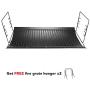Uniflasy 27 Inches Ash Pan/Drip Pan for Chargriller 1224, 1324, 2121, 2222, 2727, 2828, 2929 Charcoal Grills, Charbroil 17302056 Grill Grates Replacement Part with 2pcs Fire Grate Hanger