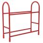 Drfeify 1/10 RC Car Tires Rack, Metal Car Tires Wheels Storage Shelf Accessory Mini Scale Decorations Parts(Red)