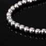 Pangda 1000 Pack 4 mm Metal Spacer Beads Metallic Plated Round Beads Tiny Smooth Beads for Necklaces, Bracelets and Jewelry Making (Silver)