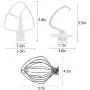 K45DH&K45WW&K45B by AMI PARTS K45DH Dough Hook&K45WW Wire Whip&K45B Coated Flat Blade Paddle with Scraper, 3 Pieces Stand Mixers Repair Set K45DH&K45WW&K45B by AMI PARTS K45DH Dough Hook&K45WW Wire Whip&K45B Coated Flat Blade Paddle with Scraper, 3 Pieces Stand Mixers Repair Set