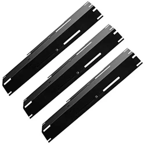Gloryshine Heavy Duty Adjustable Porcelain Steel Heat Plate Shield, Heat Tent, Flavorizer Bar, Burner Cover, Flame Tamer for Gas Grill, Extends from 11.75'' up to 21'' L (3-Pack) Gloryshine Heavy Duty Adjustable Porcelain Steel Heat Plate Shield, Heat Tent, Flavorizer Bar, Burner Cover, Flame Tamer for Gas Grill, Extends from 11.75'' up to 21'' L (3-Pack)