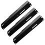 Gloryshine Heavy Duty Adjustable Porcelain Steel Heat Plate Shield, Heat Tent, Flavorizer Bar, Burner Cover, Flame Tamer for Gas Grill, Extends from 11.75'' up to 21'' L (3-Pack)