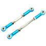 2PCS ShareGoo RC Front Rear Metal Steering Servo Link 70-90mm Adjustable Turnbuckles Camber Linkage Rod Ends for Traxxas Slash 4x4 5807 Stampede HQ727 1/10 RC Car Upgraded Parts,Blue