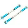 2PCS ShareGoo RC Front Rear Metal Steering Servo Link 70-90mm Adjustable Turnbuckles Camber Linkage Rod Ends for Traxxas Slash 4x4 5807 Stampede HQ727 1/10 RC Car Upgraded Parts,Blue