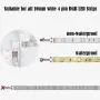 L Shape 4-Pin LED Connectors 10-Pack JACKYLED 10mm Wide Right Angle Corner Solderless Adapter Connector Terminal Extension with 22Pcs Clip Connectors for 3528/5050 SMD RGB 4 Conductor LED Light Strips