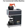 Tupkee Commercial Coffee Pot Replacement - SHATTER-RESISTANT Restaurant Glass Decanter Carafe - 64 oz 12 Cup, Black Handle / Regular, Compatible with Wilbur Curtis, Bloomfield, Bunn Coffee Pot