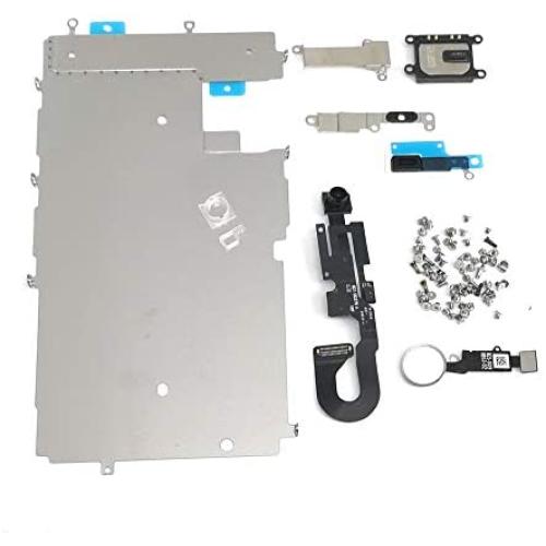 E-repair Screen Metal Bracket Front Camera Flex Cable Small Parts Set Replacement for iPhone 7 (4.7 inch) (Silver)